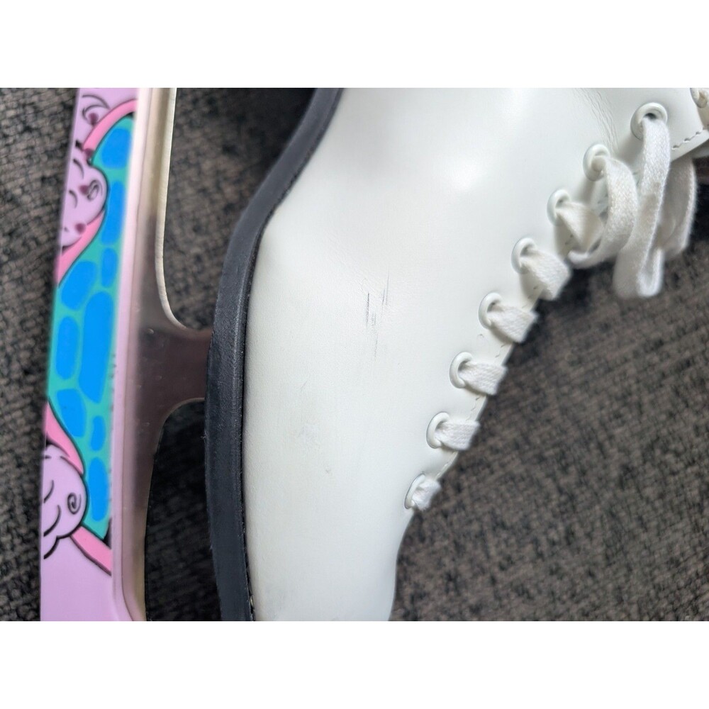 Riedell Figure Ice Skates White Women's Size 7 Lace Closure Winter Sports - Picture 6 of 11